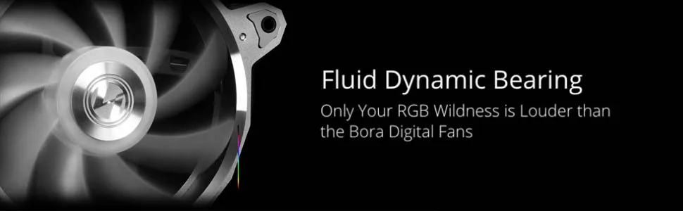 Lian Li Bora Digital Space Grey 120mm ARGB Cabinet Fan (Triple Pack) overview 3