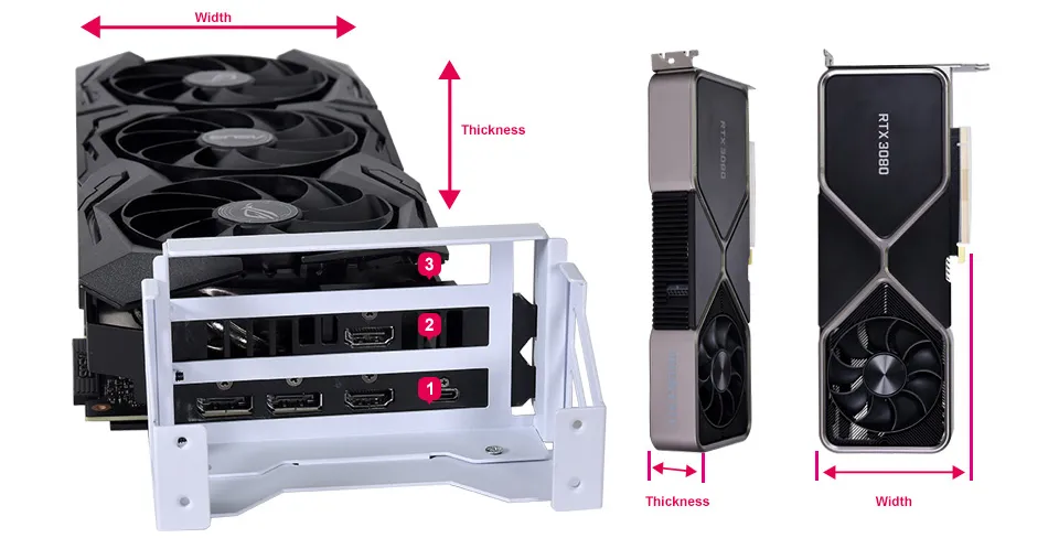 Lian Li O11D-EVO Upright GPU Kit For O11 Dynamic Evo (Black) overview 2