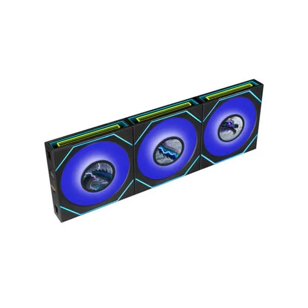 Lian Li Uni Fan SL-INF LCD Flex 120mm Case Fan (3-Pack) Black (G9F.12SLIND1F3B.IN)