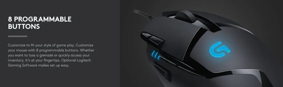 Logitech G402 HYPERION FURY overview 1