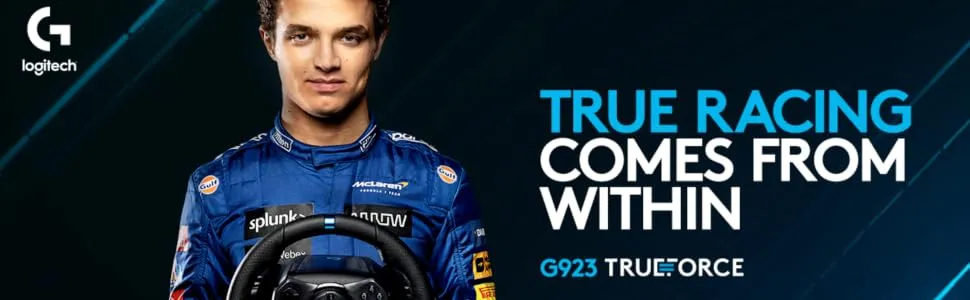 Logitech G923 TrueForce Racing Wheel overview 1