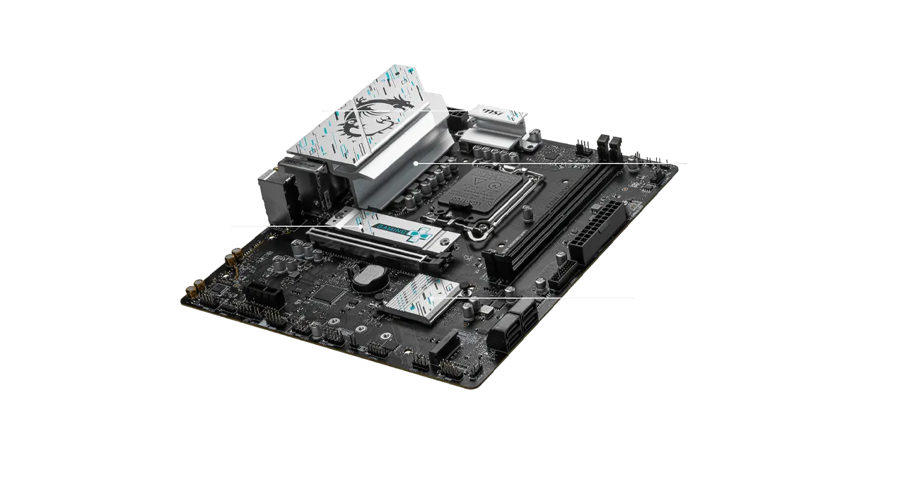 MSI B760M Gaming Wifi DDR5 Motherboard overview 3