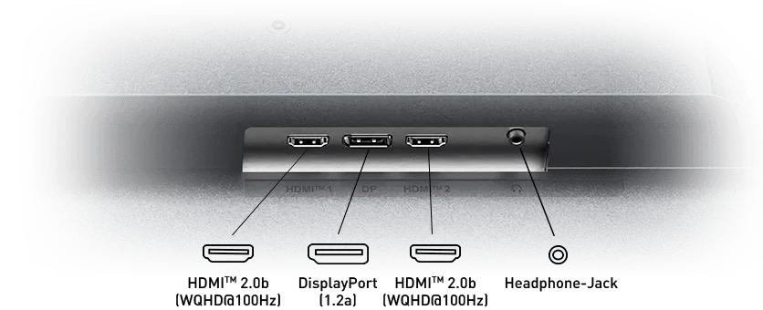 MSI PRO MP275QPG, 27-inch IPS 2560 x 1440 (QHD), 100Hz, HDMI, DP, 1ms, Black overview 16