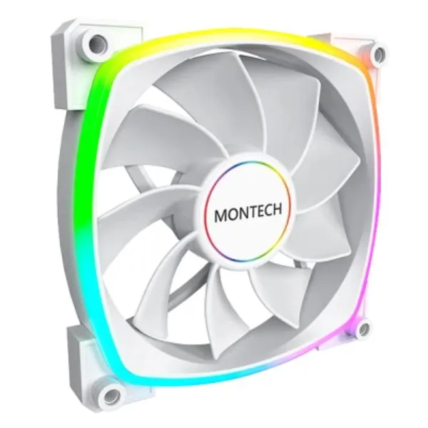 Montech RX140 ARGB 140mm Black PWM Fan (White)