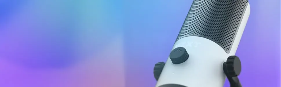 NZXT Capsule Mini Small Cardioid USB Gaming Microphone (White) overview 4