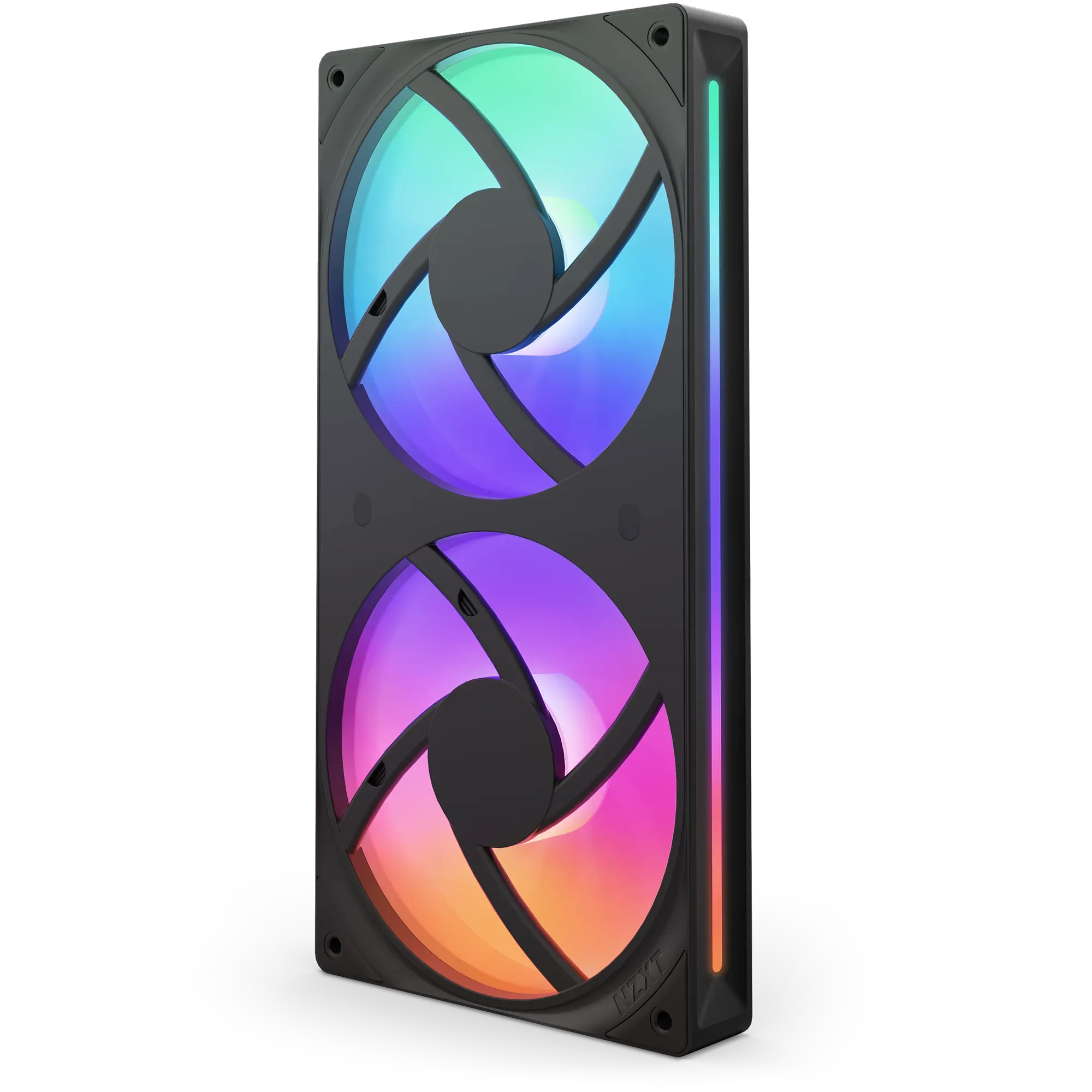 NZXT F240 RGB CORE RF-U24HF-B1 240mm RGB LED Single-Frame RGB Fan (Black) overview 4