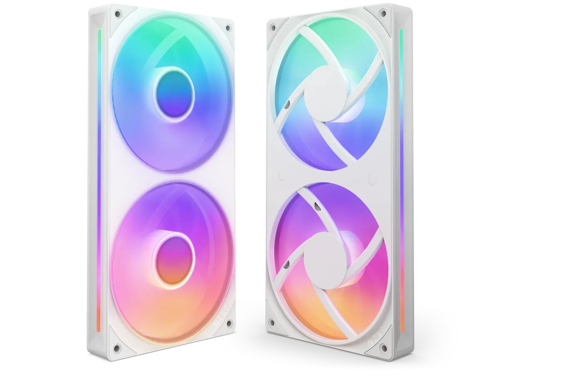NZXT F240 RGB CORE RF-U24HF-W1 240mm RGB LED Single-Frame RGB Fan (White) overview 1
