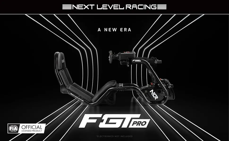 Next Level F-GT Pro Formula and GT Racing Cockpit – Black Edition overview 1