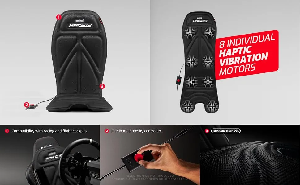 Next Level Racing HF8 Pro Haptic Feedback Gaming Pad (NLR-G006) overview 3