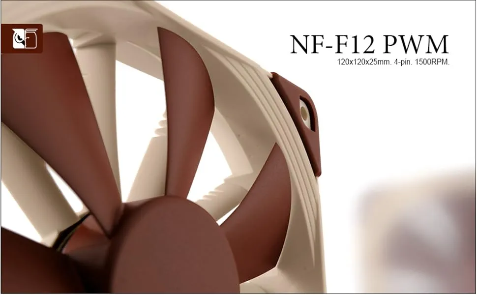 Noctua NF-F12 PWM 120mm Cabinet Fan (Single Pack) overview 1