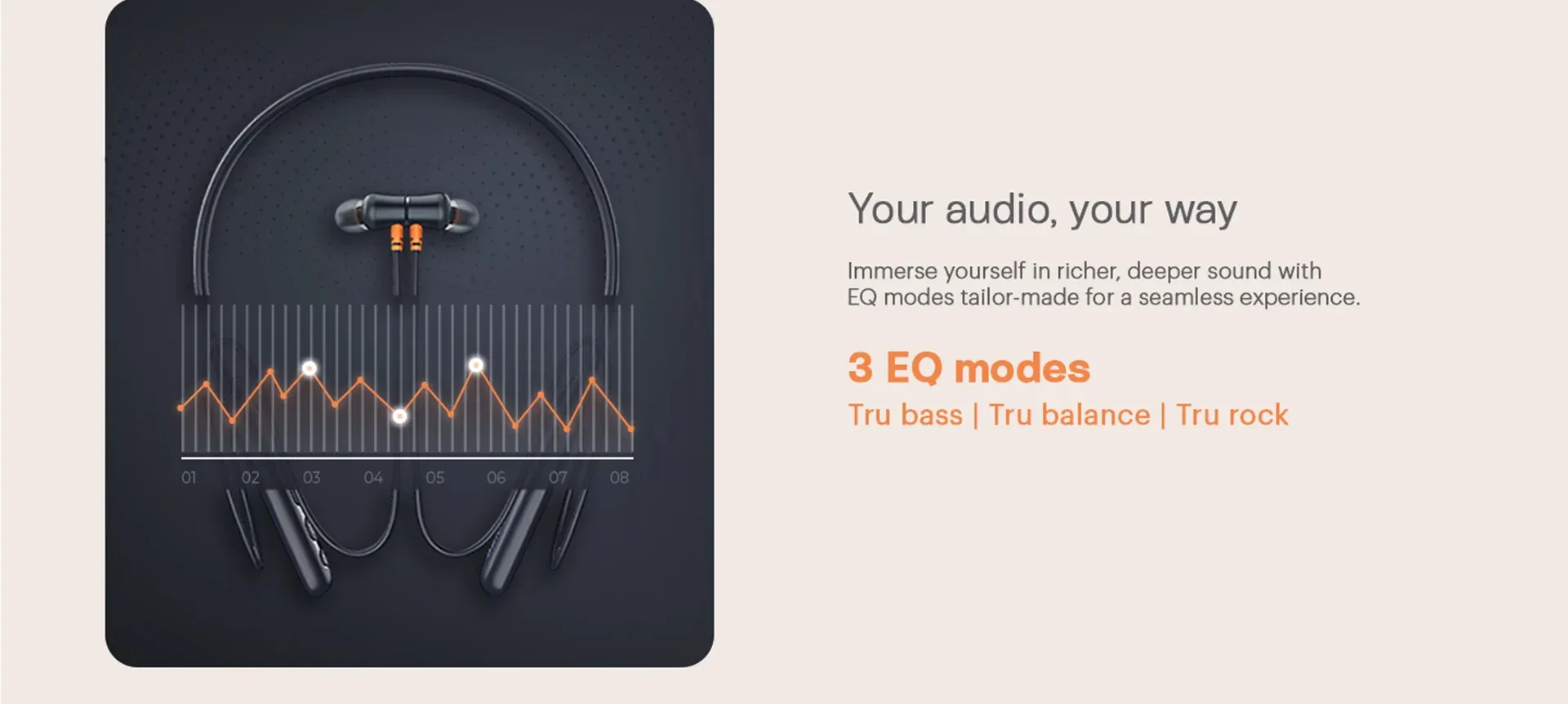 Noise Airwave Bluetooth in Ear Neckband with 50H of Playtime (Jet Black) overview 4