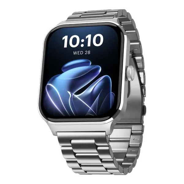 Noise Canvas Elite 1.96" Vivid Display Smart Watch (Metal Silver)