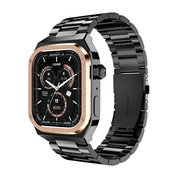 Noise ColorFit Chrome 1.85" AMOLED Smart Watch (Elite Midnight Gold)