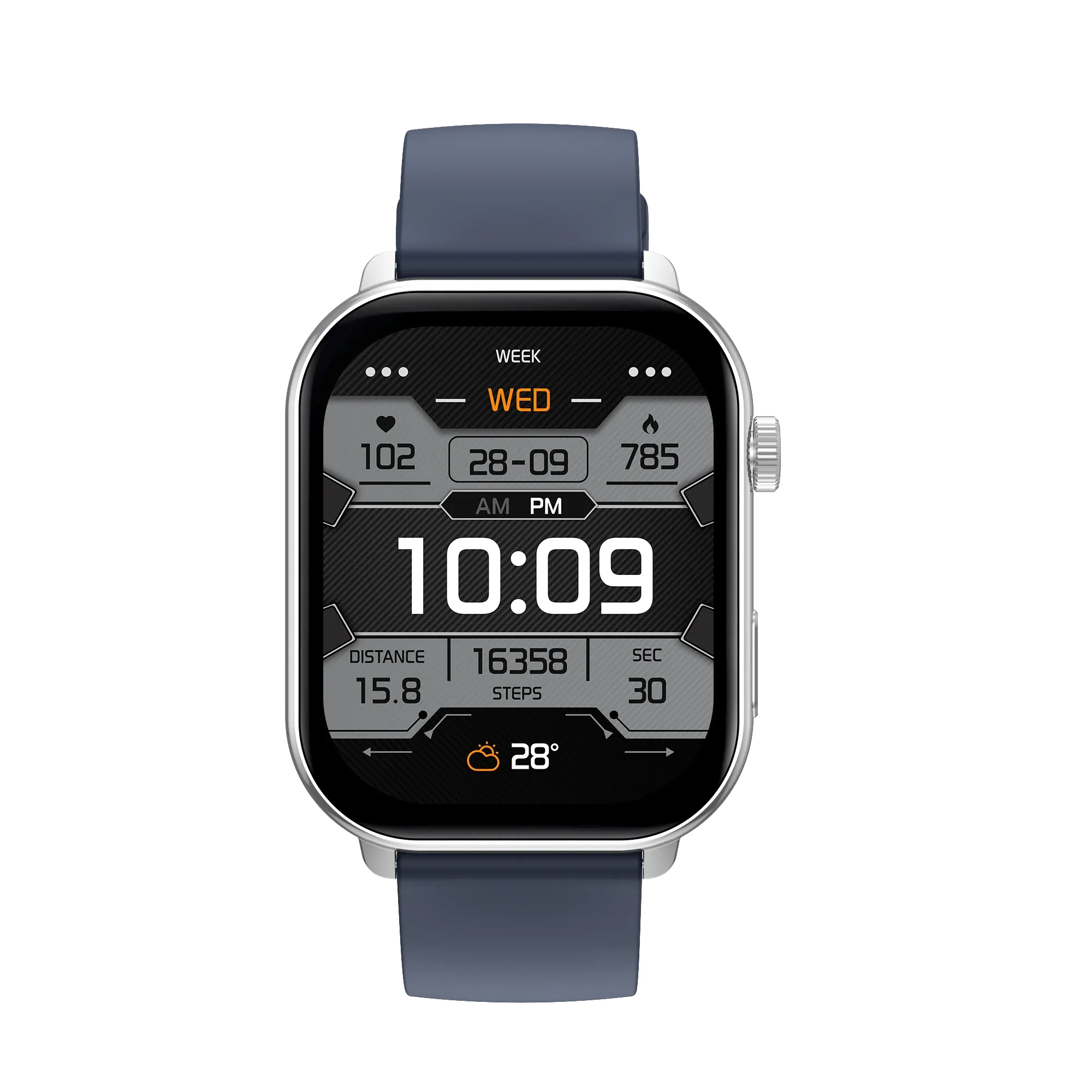 Noise ColorFit Victor 2 Smartwatch with AI Voice Assistance (Jet Blue) overview 1