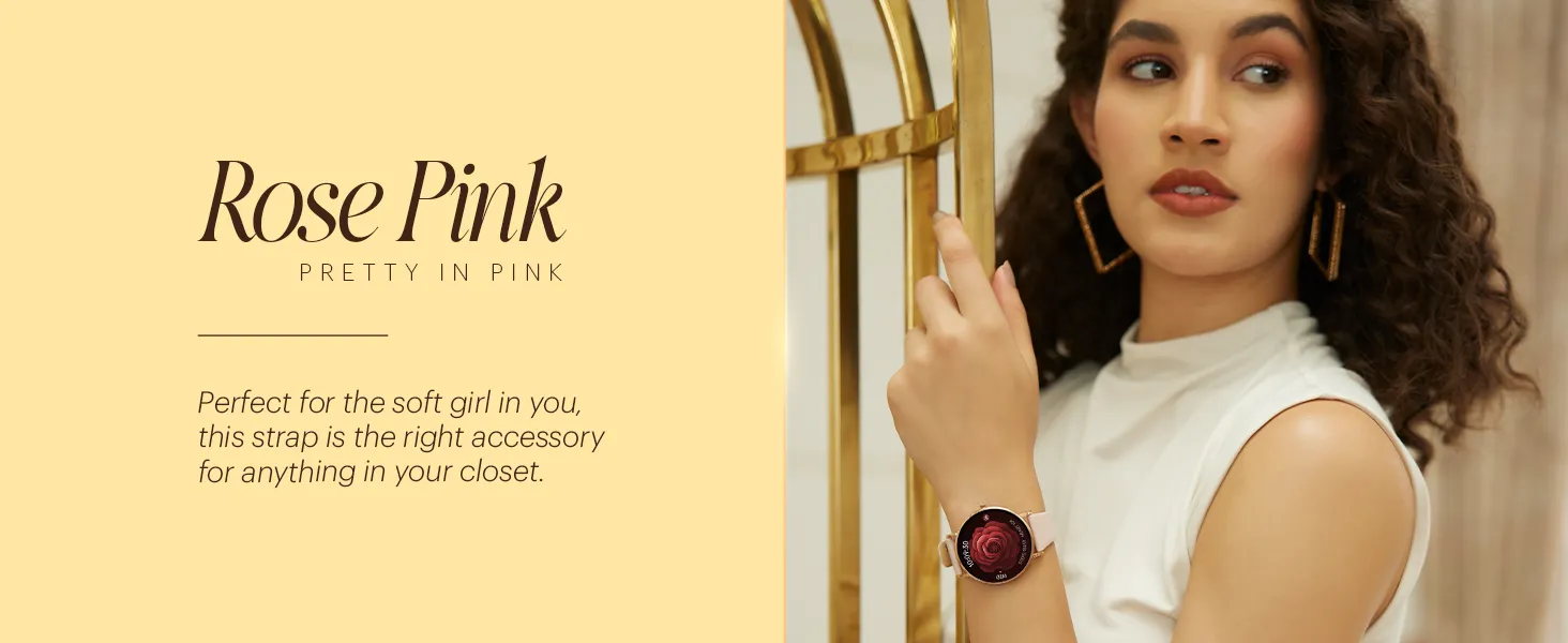 Noise Diva 2 Fashion Smart Watch for Women (Rose Pink) overview 5