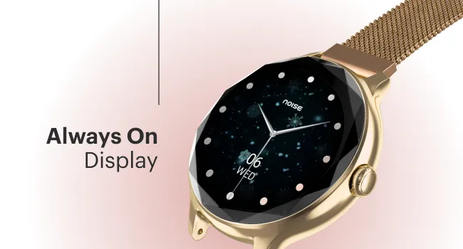 Noise Diva Smartwatch with Diamond Cut dial Glossy Metallic Finish AMOLED Display (Metallic Silver) overview 5