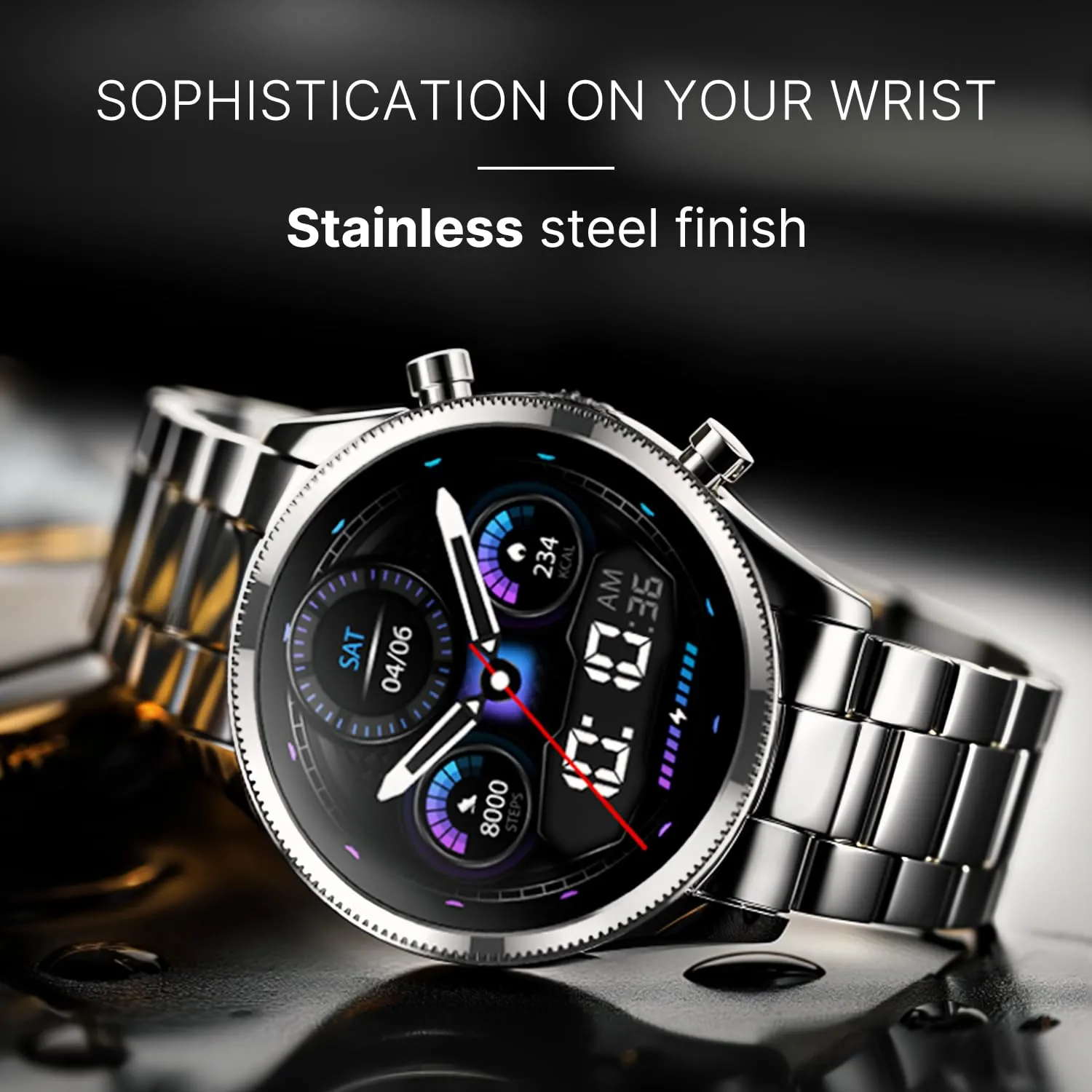 Noise Halo Plus 1.46" Super AMOLED Display Elite Smart Watch (Elite Black) overview 1