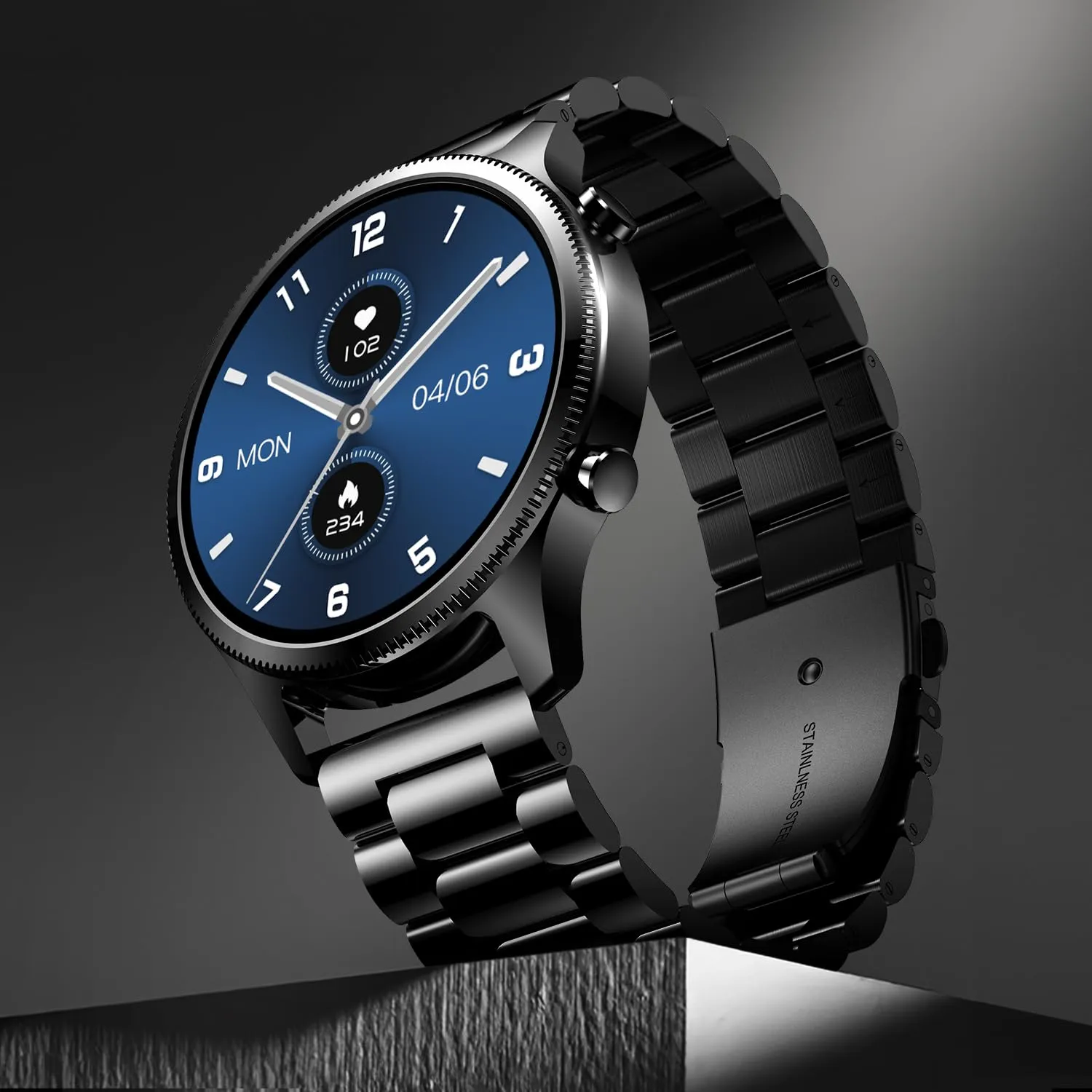 Noise Halo Plus 1.46" Super AMOLED Display Elite Smart Watch (Elite Black) overview 3