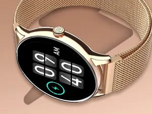 Noise Twist Go round dial Smart Watch (Gold Link) overview 13