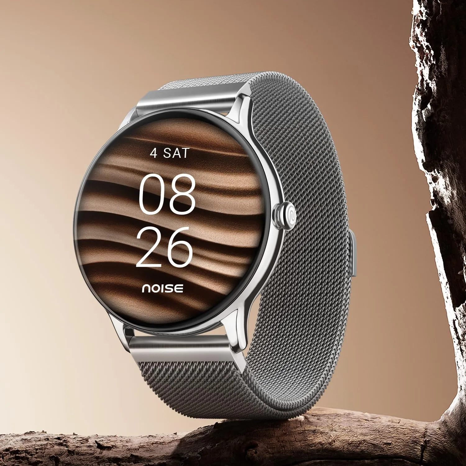 Noise Twist Go round dial Smart Watch (Silver Link) overview 2