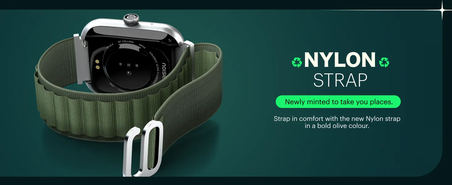 Noise Ultra 3 Luminary 1.96" AMOLED Display Premium Metallic Dial Smartwatch (Jet Black) overview 4