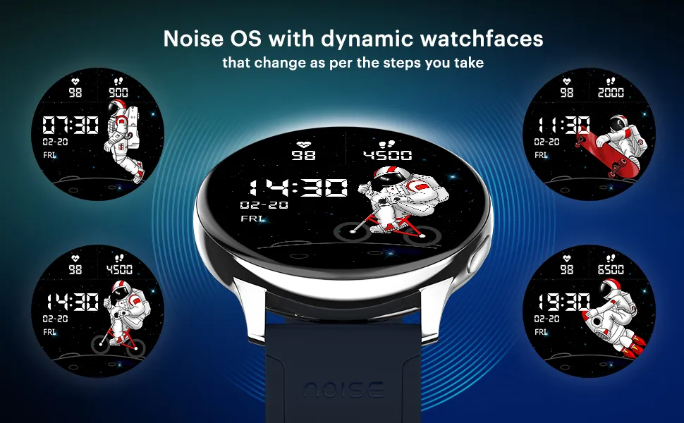 Noise Vortex Plus 1.46 AMOLED Display, AoD, BT Calling, Sleek Metal Finish, 7 Days Battery Life, All New OS with 100+ Watch Faces & Health Suite (Space Blue) overview 6