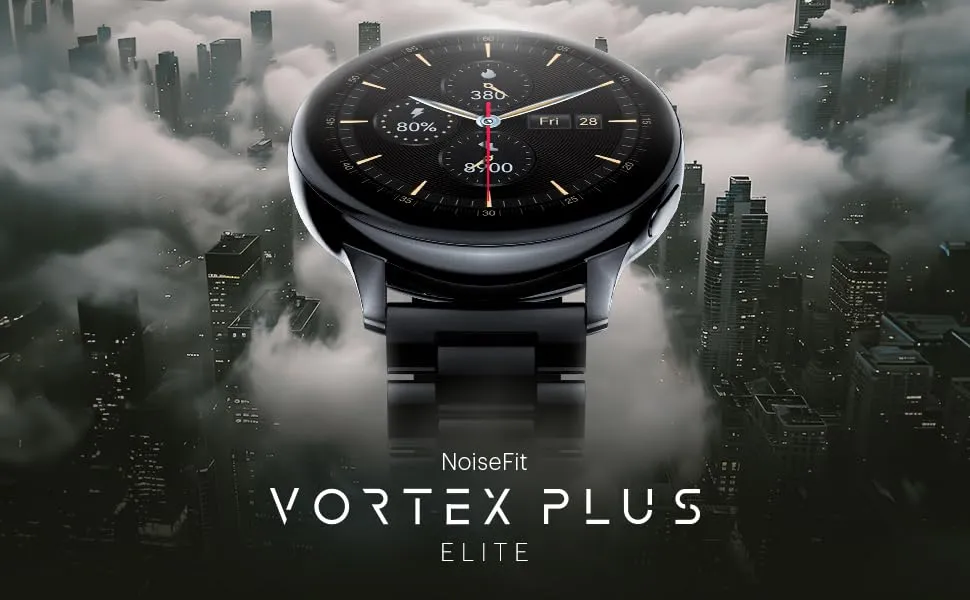 Noise Vortex Plus 1.46” AMOLED Display Smart Watch (Elite Silver) overview 1