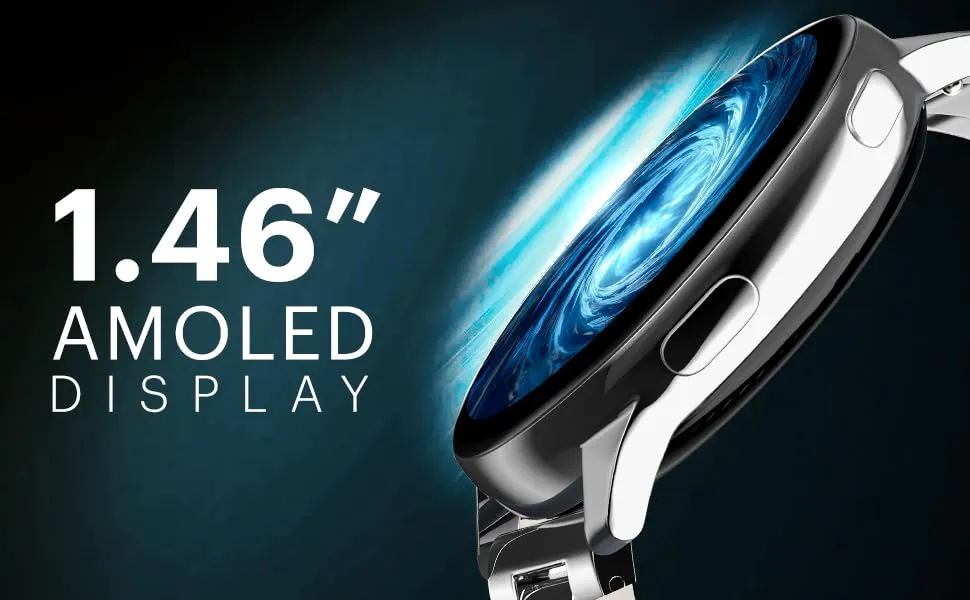 Noise Vortex Plus 1.46” AMOLED Display Smart Watch (Elite Silver) overview 2