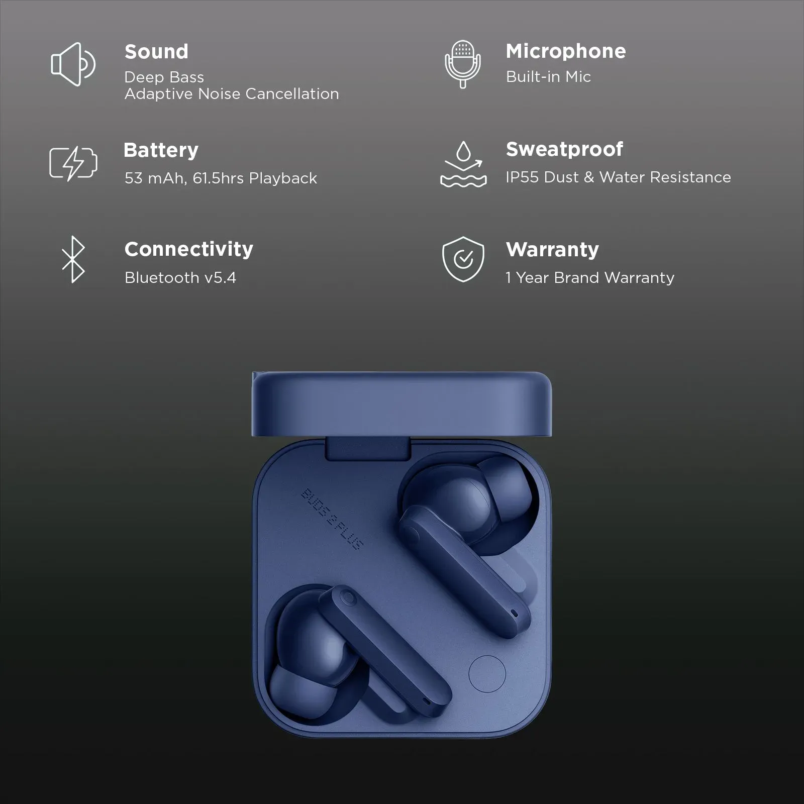 Nothing CMF Buds 2 Plus (Blue) overview 1
