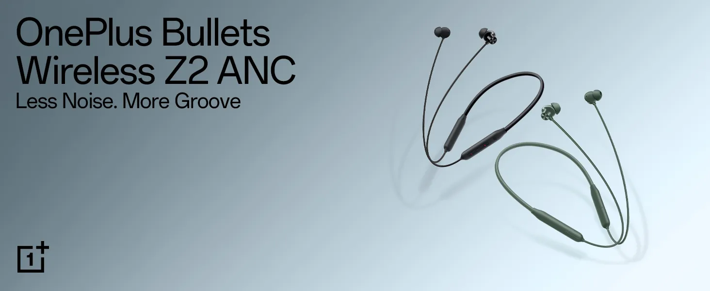 OnePlus Bullets Wireless Z2 ANC Bluetooth in Ear Earphones with Mic 45dB Hybrid (Grand Green) overview 1