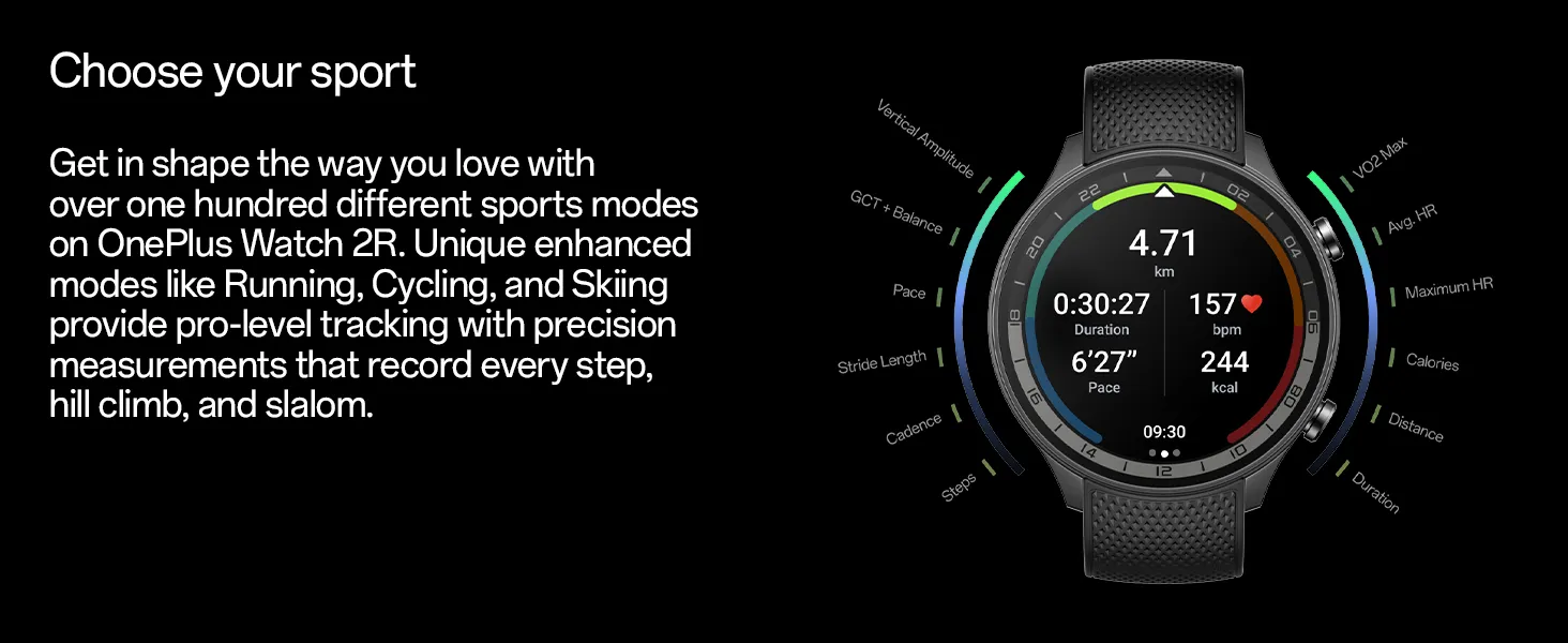 OnePlus Watch 2R (Black) overview 13