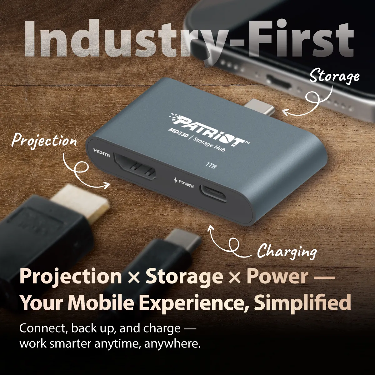 Patriot MD330 128GB Storage Hub overview 1