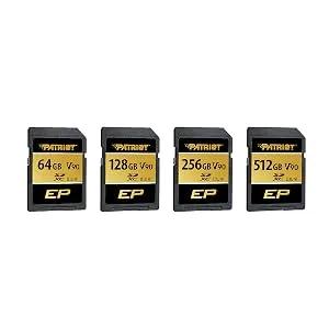 Patriot V90 128GB UHS-II SDXC U3 Class 10 Memory Card overview 4