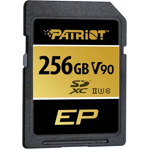 Patriot V90 256GB UHS-II SDXC U3 Class 10 Memory Card