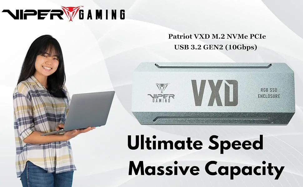 Patriot VXD M.2 NVMe PCIe RGB SSD Enclosure overview 2
