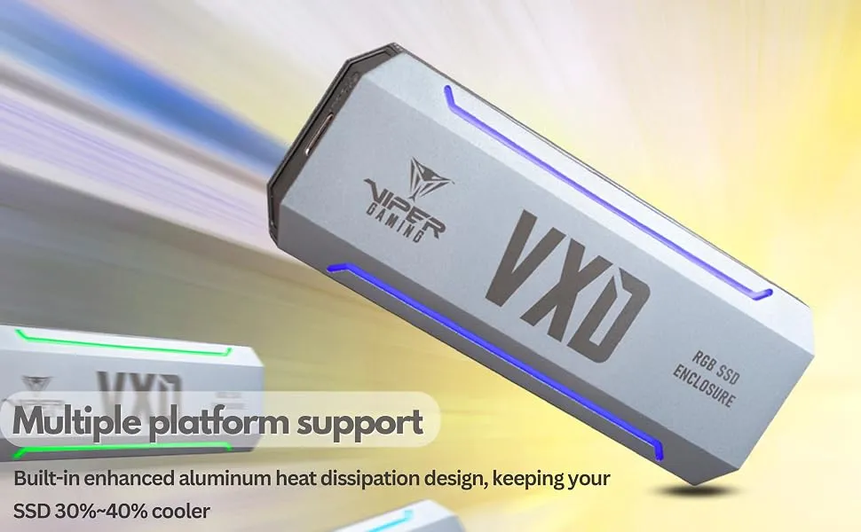Patriot VXD M.2 NVMe PCIe RGB SSD Enclosure overview 4
