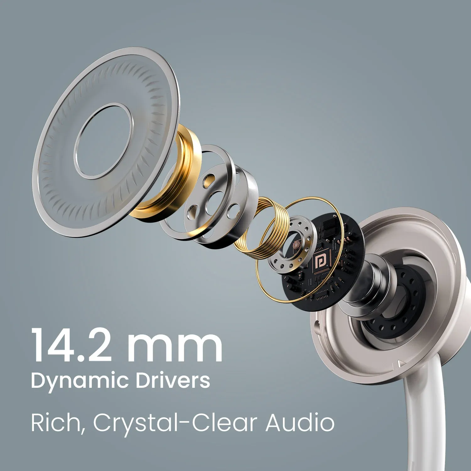 Portronics Conch Sigma A in Ear 3.5mm Aux Wired Earphones (White) overview 3