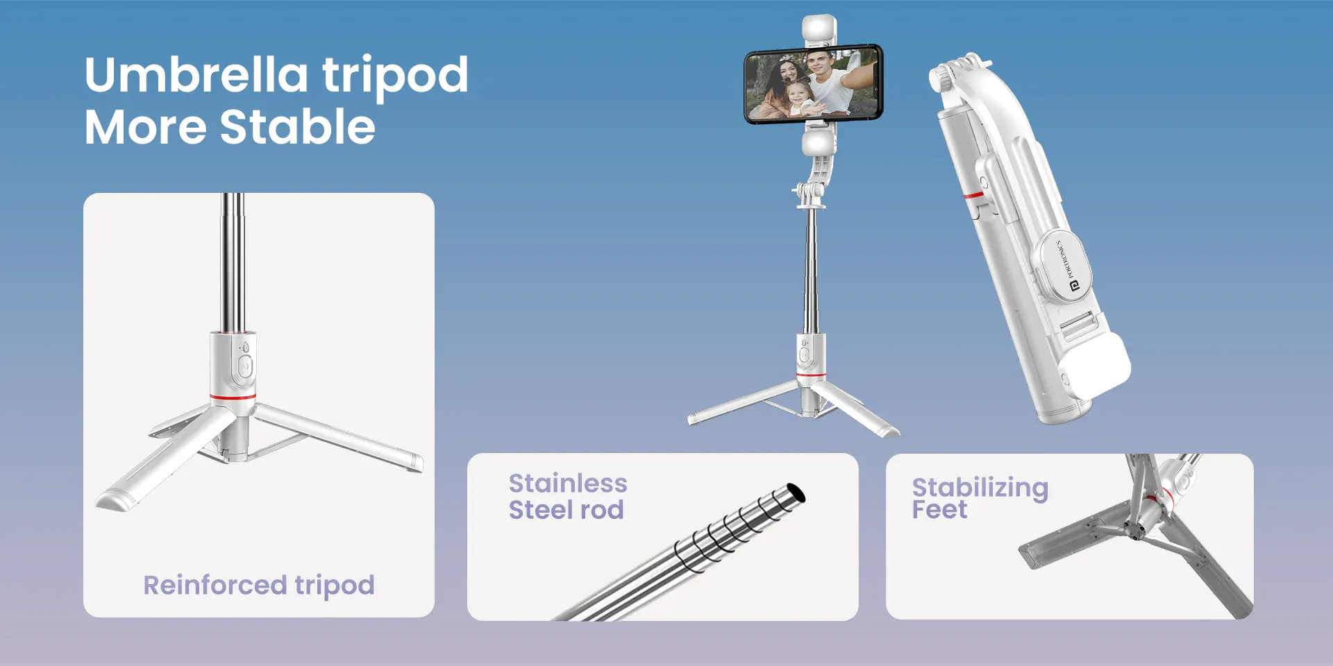 Portronics Lumistick - Smart Selfie Stick overview 4