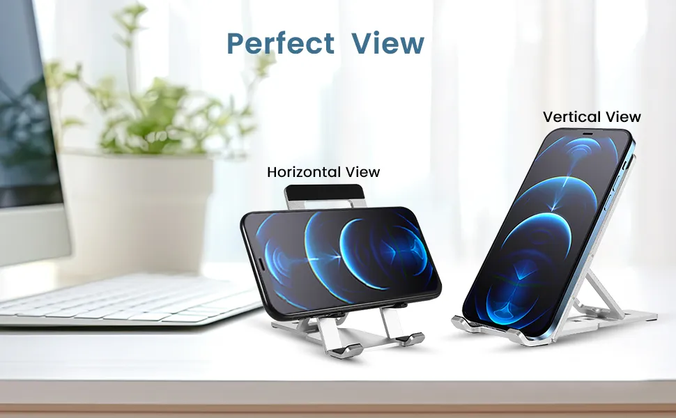 Portronics Modesk One Universal Mobile & Tablet Holder (Silver) overview 4