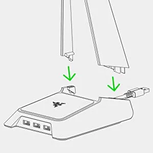 Razer Base Station Chroma White Mercury overview 9