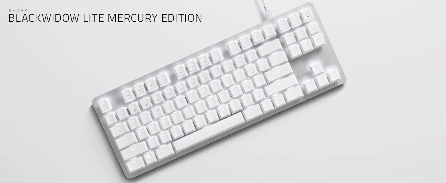 Razer BlackWidow Lite Orange Switch (White) overview 1