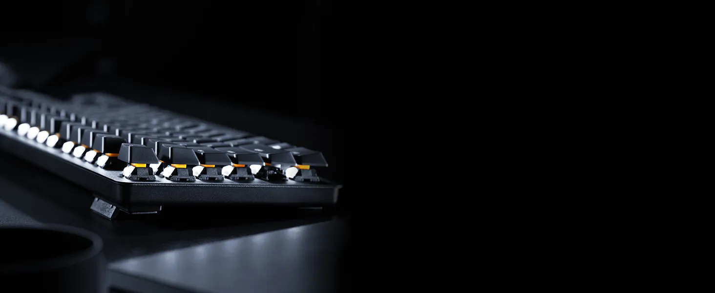 Razer BlackWidow Lite Orange Switch Black overview 3