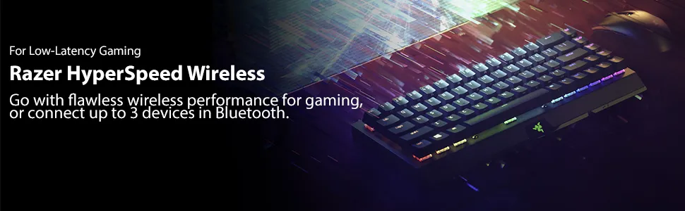 Razer BlackWidow V3 Mini HyperSpeed - Phantom Edition Yellow Switch overview 1