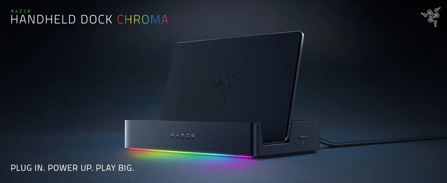 Razer Handheld Dock Chroma Charging Hub & Expand Connectivity for Mobile Gaming & Tablets overview 1