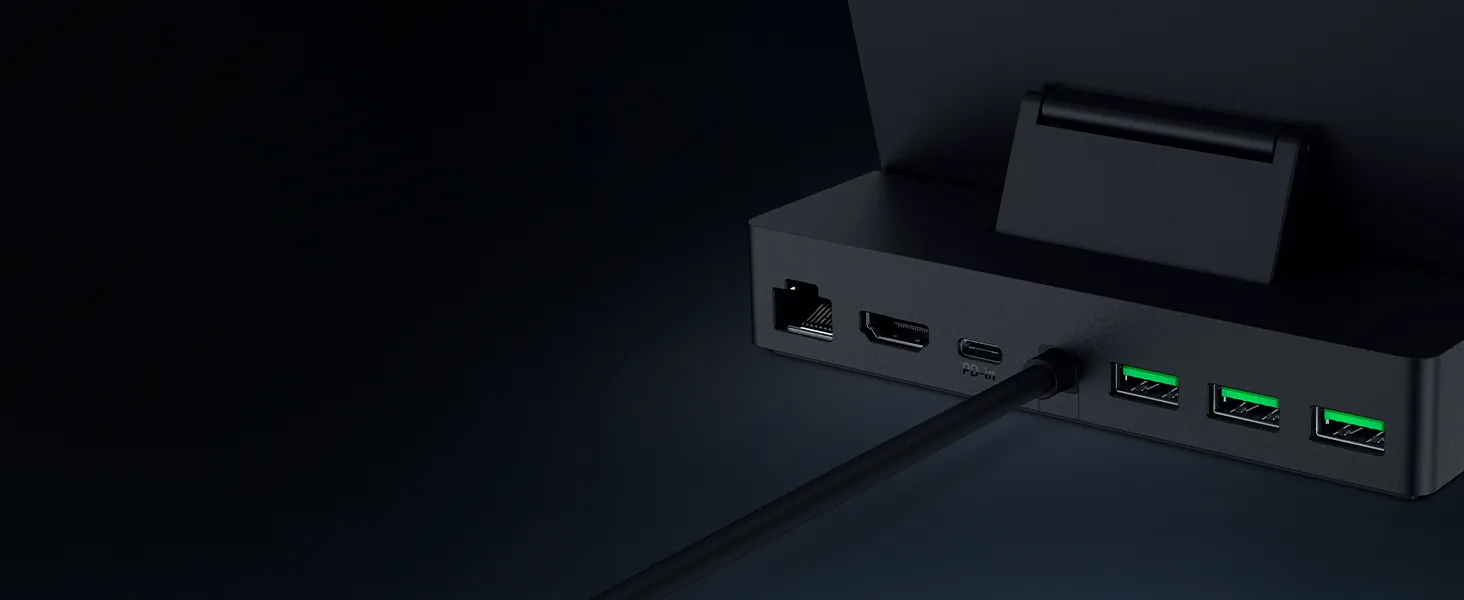 Razer Handheld Dock Chroma Charging Hub & Expand Connectivity for Mobile Gaming & Tablets overview 4