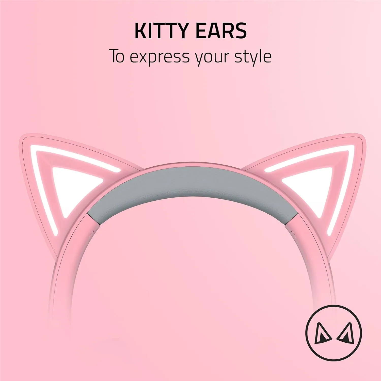 Razer Kraken Kitty V2 Quartz overview 2