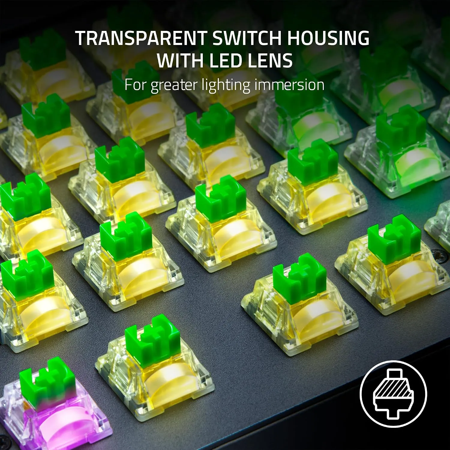 Razer Mechanical Green Clicky Tactile Switches (36 Pack) overview 2