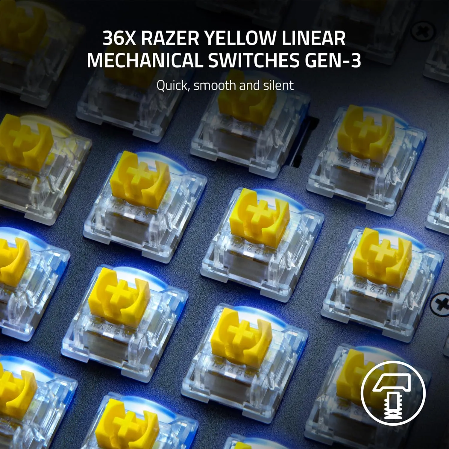 Razer Mechanical Yellow Linear Switches (36 Pack) overview 2
