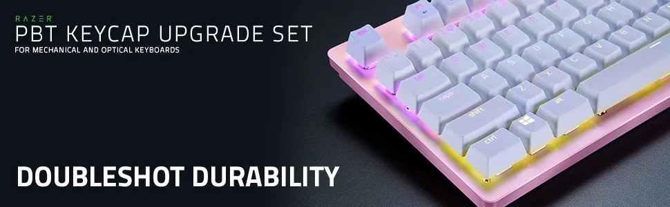 Razer PBT Keycap Upgrade Set Quartz (Pink) overview 1