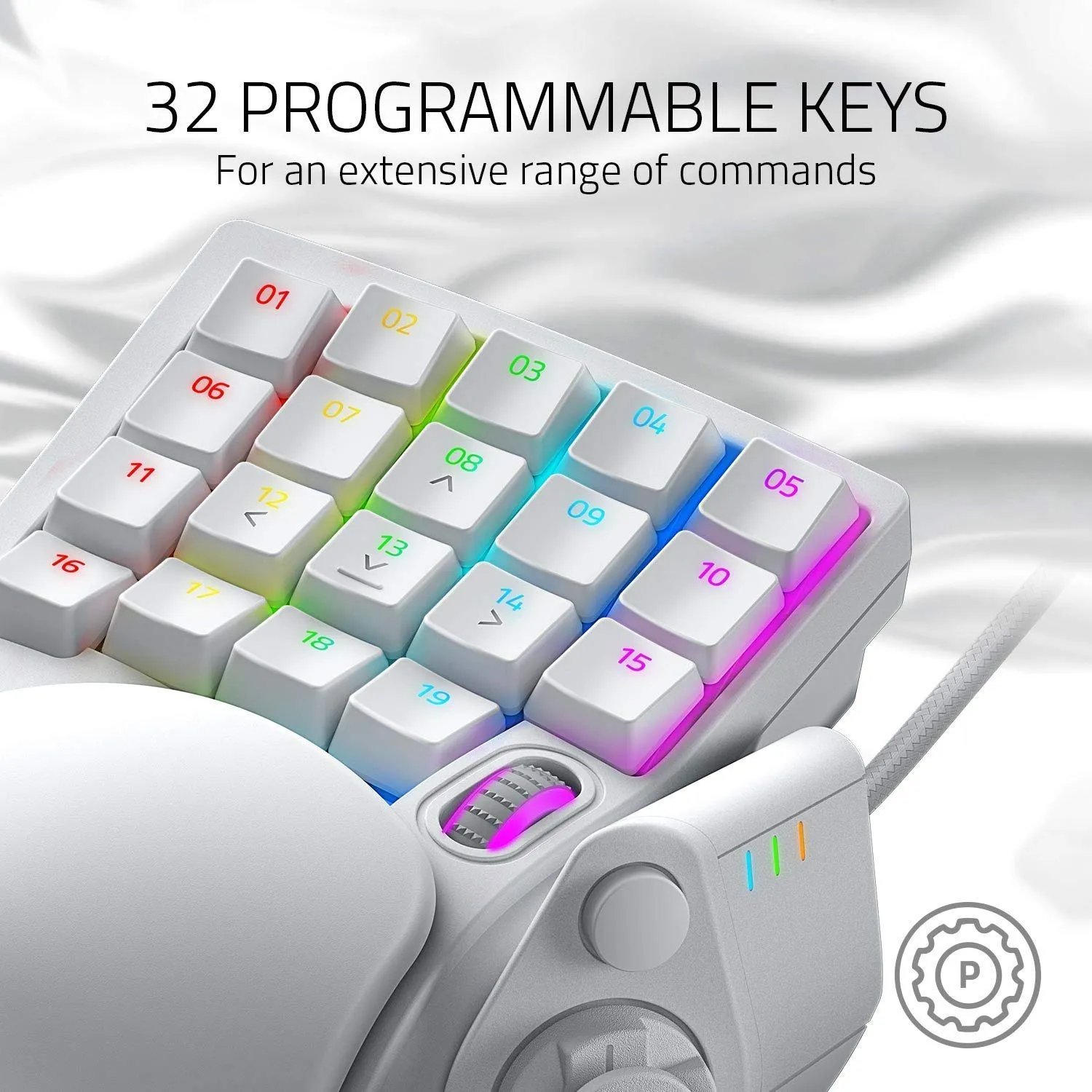 Razer Tartarus Pro Analog Optical Switch Gaming Keypad (Mercury) overview 3